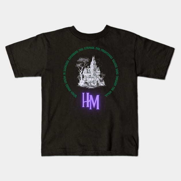 Haunted Mansion Kids T-Shirt by Crossbar Apparel